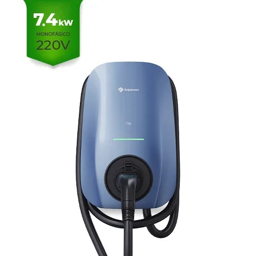 Carregador Veicular Wallbox Inteligente SOLPLANET 7,4kW Monofásico 220V